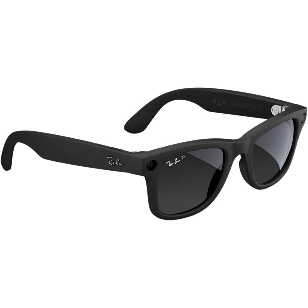 Meta Ray-Ban Wayfarer Glasses with Polarization (Matte Black, Standard) Meta Ray-Ban Wayfarer Glasses with Polarization (Matte Black, Standard)
